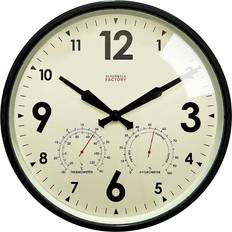 Cloudnola Outdoor Black Wall Clock 11.8"