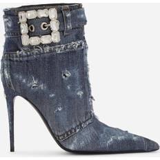 Dolce & Gabbana Stiefel & Boots Dolce & Gabbana Ankle Boots aus Denim blau