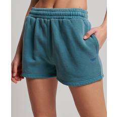 Superdry Logo Velour Shorts - Dark Turquoise