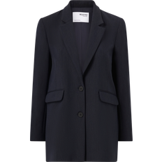 Selected Oversized Enkeltradet Blazer Blå
