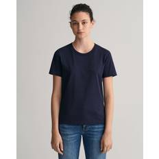 Gant Damen T-Shirts Gant Damen Tonal Archive Shield T-Shirt Blau