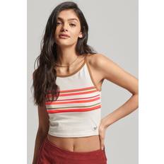 Superdry Women Tank Tops Superdry Women's Vintage Stripe Surf Tank Top Grey