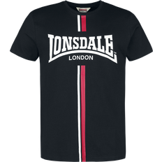 Lonsdale Herren T-Shirt Passform ALTANDHU Black/White/Red 117350