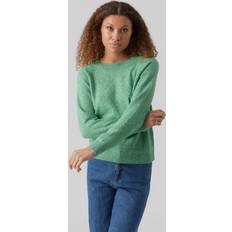 Vero moda vmdoffy oneck Vero Moda Vmdoffy O-Neck Blouse - Bright Green/Melange