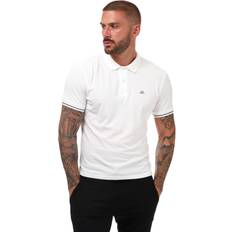 C.P. Company White Garment-Dyed Polo GAUZE WHITE