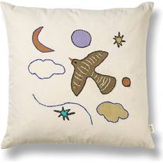 Beige Coussins Ferm Living Coussin Naive 40x40 cm Bird