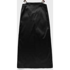 Syntetisk Nederdele Ganni Double Satin Maxi Skirt - Black
