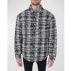 Amiri Black & White Padded Jacket BLACK WHITE-TWEED