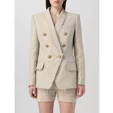 Balmain Blazers Balmain Blazer Woman colour Yellow Cream