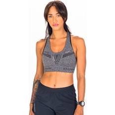 Salomon Undertøj Salomon Elevate Move'On Bra - Deep Black/Heather/Reflective Silve