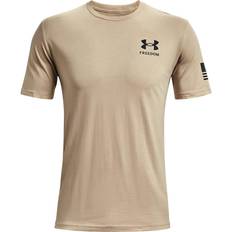 Under Armour Brown T-shirts Under Armour New Freedom Flag T-Shirt Desert - Black
