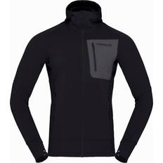 Norrøna Herren Pullover Norrøna Falketind Power Grid Fleece - Schwarz