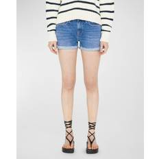 Straight Shorts Frame Le Grand Garcon Denim Shorts - Blue