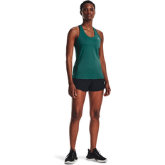 Fitness & Gym - Turquoise Tank Tops Under Armour Women's HeatGear Racer Tank Top Teal