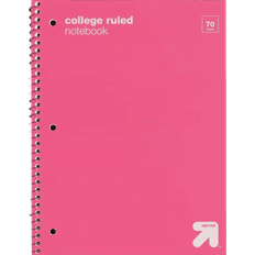 Red Notepads up & up College Ruled 1 Subject Flexible Plastic Cover Spiral Notebook