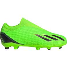 Adidas speedportal laceless adidas Junior X Speedportal.3 Laceless FG - Solar Green/Core Black/Solar Yellow