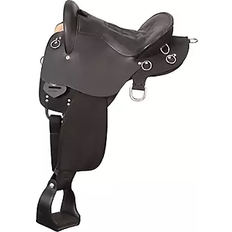 Fleece Horse Saddles King Trekker Endurance Saddle W/O Horn-Black