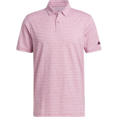 Adidas Go To Stripes Golf Polo Shirt - Pink Strata