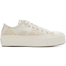Converse platform low Converse Chuck Taylor All Star Lift Platform Low Tonal Embroidery W - Vintage White/Egret