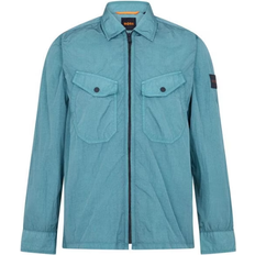 HUGO BOSS Men's Lovel Zip 9 Overshirt - Open Green