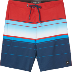 Sportswear Garment Swimwear O'Neill Hyperfreak Heat Stripe 21" Boardshorts - Red/Wht/Blue