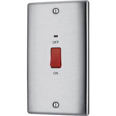 Cookers BG BG Nexus Metal Brushed Double Power Indicator 45A NBS72
