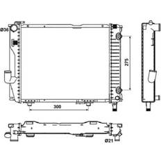 FM1 CPU luftkühler NRF Motorkühler Mercedes 124 E-Klasse