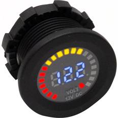 Blue Power Consumption Meters Marine Sport Lighting 12V DC Voltmeter Socket