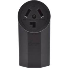 Black Remote Control Outlets 30 Amp 125/250V NEMA 10-30R Surface Mount Power outlet Straight Blade Range and Dryer Outlet Non-Grounding Black