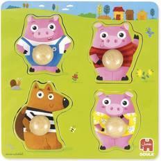 Rompecabezas con Pomo Goula Encaje plano 3 Little Pigs