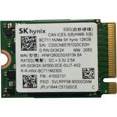 SK hynix bc711 128gb pcie nvme m.2 2230 gen 3 x 4 ssd, 0x3k2x, hfm128gd3gx013