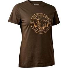 Brun - Dame - Træningstøj T-shirts Deerhunter Women's Ella T-shirt - Adventure Green