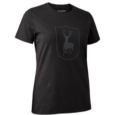 Brun - Jagt T-shirts Deerhunter Lady Logo T-shirt, Sort