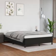 Lits et Matelas vidaXL Cadre de lit Noir 140x200 cm Similicuir