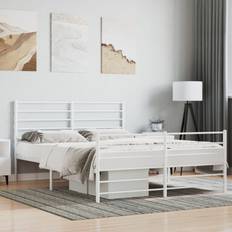 Madras 120 x 190 vidaXL fodgærde 120x190 metal Sengeramme