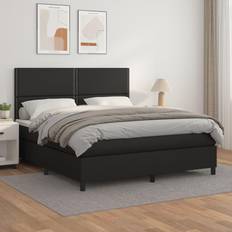 160 cm Betten vidaXL mit Matratze 160x200 cm Schwarz Boxspringbett