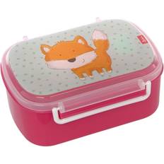 Sigikid 25169 matlåda räv brödlåda BPA-fri flicka matlåda rekommenderas från 2 år blå/rosa