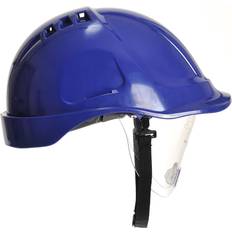 Portwest Headgear Portwest endurance visor vented helmet hard hat chin strap safety defender cap