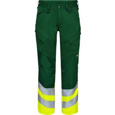 Engel Safety arbejdsbukser, Grøn/Hi-Vis Gul