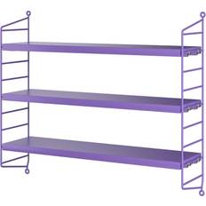 Acero Estanterías de Pared String Pocket Purple Estantería de Pared 60cm