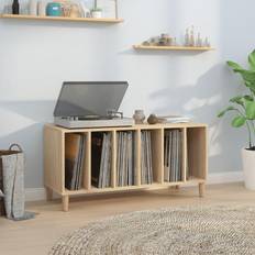 Luckor Förvaringsskåp vidaXL Stereobänk sonoma-ek 100x38x48 konstruerat Förvaringsskåp
