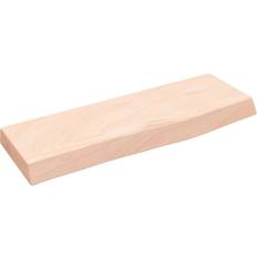 Wood Wall Shelves vidaXL Untreated Wall Shelf 60cm
