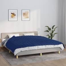 Dekbedden vidaXL Verzwaringsdeken 155x220 cm 11 kg Stof Blauw