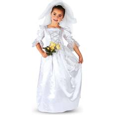 RIO Brudekjole med diadem kostume 140cm 7-9 år