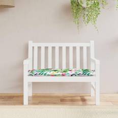 Coussins de chaise vidaXL Banc De Jardin Multicolore 110x50x7 cm Tissu Coussin de chaise