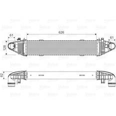Tratamiento del Aire Valeo 818616 Intercooler sin válvula EGR MERCEDES-BENZ: Clase C Coupé Clase C Sedán, Clase E Sedán