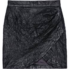 Zadig & Voltaire Julipe Crinkled Leather Skirt