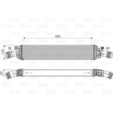 Tratamiento del Aire Valeo 818601 Intercooler sin válvula EGR AUDI: A5 B8 Sportback, A7 Sportback, A4 B8 Sedán, PORSCHE: Macan