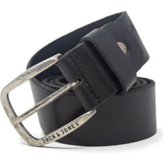 Cinturones Jack & Jones Leather Belt - Black/Black