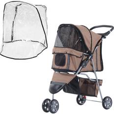 Pawhut Dog Stroller with Cover Cat Pram Dog